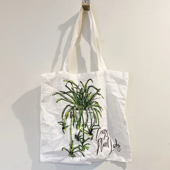 TAG Canvas Tote Crazy Plant Lady - Picture 3 of 7